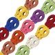 Howlite Flat Skull 13x15mm (28pcs) (40cm)