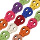 Howlite Flat Skull 13x15mm (28pcs) (40cm)