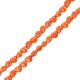 Howlite 3D Skull Orange 9.5x12mm (34pcs) (40cm)