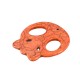 Passante di Howlite Teschio Piatto 54x49mm