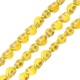 Χαολίτης Νεκροκεφαλή Περαστή Κίτρινη 9.5x12mm (~34τμχ)