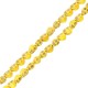 Teschio 3D in Howlite Giallo 9.5X12 mm (34 Pezzi) (40 cm)