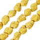 Perla Irregolare in Howlite Rotonda Gialla 12 mm