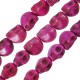 Howlite 3D Skull Fuchsia 9.5x12mm (34pcs) (40cm)