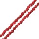 Howlite 3D Skull Red 9.5x12mm (34pcs) (40cm)