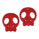 Pendentif Howlite Crâne plat 54 x 49 mm