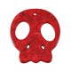 Pendentif Howlite Crâne plat 54 x 49 mm