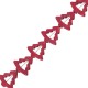 Howlite Slider Tree Red30mm (14pcs)