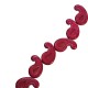Perle en Howlite Feuille 17 x 22 mm