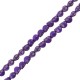 Howlite 3D Skull Purple 9.5x12mm (34pcs) (40cm)
