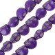 Howlite 3D Skull Purple 9.5x12mm (34pcs) (40cm)
