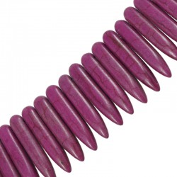 Pendente a Forma di ago in Howlite 25 mm