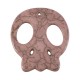 Colgante de Howlita con Calavera Plana 54 x 49 Mm/4 mm