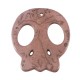 Colgante de Howlita con Calavera Plana 54 x 49 Mm/4 mm