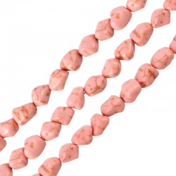 Perla Irregolare Rotonda in Howlite Piccola 12 mm