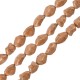 Perla Irregolare in Howlite Rotonda Marrone 15 mm