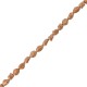 Howlite Irregular Bead Round Brown 15mm