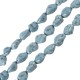 Perla Irregolare Rotonda blu in Howlite 15 mm