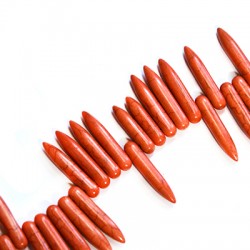 Pendente a Forma di ago in Howlite 25 mm