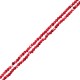 Howlite Bead Round Red Faceted 4mm Ø1.2mm (~102pcs)