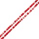 Χαολίτης Χάντρα Στρογγυλή Κόκκινη 6mm Ø1.4mm (~66τμχ)