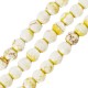 Howlite Bead Round Yellow Faceted 6mm Ø1.4mm (~66pcs)