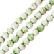 Howlite Bead Round Green Faceted 6mm Ø1.4mm (~66pcs)