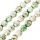 Howlite Bead Round Green Faceted 8mm Ø~1.7mm (~50pcs)