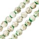 Howlite Bead Round Green Faceted 8mm Ø~1.7mm (~50pcs)