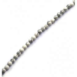 Perle en Howlite 6 mm (~67 Pièces)