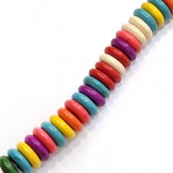 Disco di Howlite Distanziatore 10mm (117pz./filo)