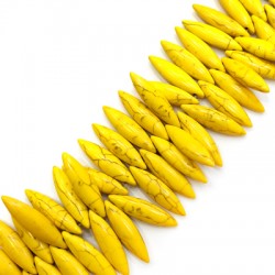 Perlina Passante di Howlite Unghia (105pz./filo)