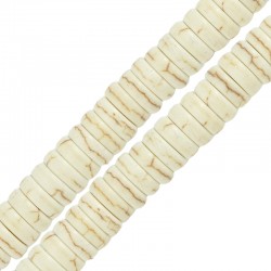 Perlina Rotonda di Howlite 8mm/3mm (Ø1.5mm) (118pz.)