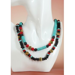 Entretoise en Howlite 6 mm/2 mm Ø~1.5 mm (~180 Pièces)
