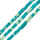 Perline Quadrate in Howlite Petrolio 3 Mm/2 mm Ø 0.9 mm (~235 Pezzi)