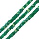 Howlite Bead Square Dark Green 3mm/2mm Ø0.9mm (~235pcs)