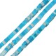 Perline Quadrate in Howlite Azzurro 3 Mm/2 mm Ø 0.9 mm (~235 Pezzi)