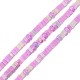 Howlite Bead Square Dark Purple 3mm/2mm Ø0.9mm (~235pcs)