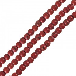 Χαολίτης Χάντρα Στρογγυλή Κόκκινη (~2-2.5mm (~190τμχ)