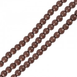Perline di Howlite Rotonde Marrone Scuro (~2-2.5 mm (~190 pz)