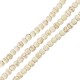 Cuenta Redonda de Howlita Blanca 3 mm Ø~0,5 mm (~130 Unidades)