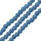 Χαολίτης Χάντρα Στρογγυλή Μπλε Τζιν 3mm Ø~0.5mm (~130τμχ)