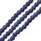 Χαολίτης Χάντρα Στρογγυλή Μπλε 3mm Ø~0.5mm (~130τμχ)