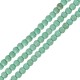 Howlite Bead Round Dark Green 3mm Ø~0.5mm (~130pcs)