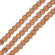 Howlite Bead Round Light Coffee 3mm Ø~0.5mm (~130pcs)