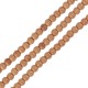 Howlite Bead Round Light Coffee 3mm Ø~0.5mm (~130pcs)
