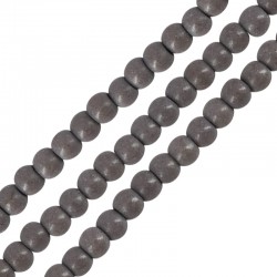 Howlite Bead Round Grey 3mm Ø~0.5mm (~130pcs)