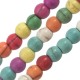 Howlite Bead Round Multi Colored 4mm (~Ø1.2mm (~100pcs)