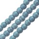 Howlite Bead Round Light Aqua Blue 4mm (~Ø1.2mm (~100pcs)