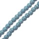 Howlite Bead Round Light Aqua Blue 4mm (~Ø1.2mm (~100pcs)